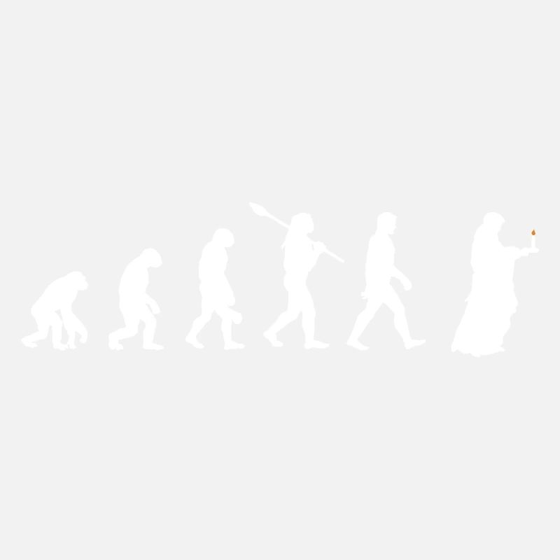 Kerze - Evolution des Menschen / Darwin
