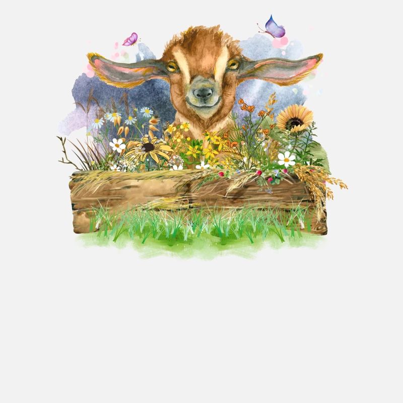 Aquarelle de chèvre
