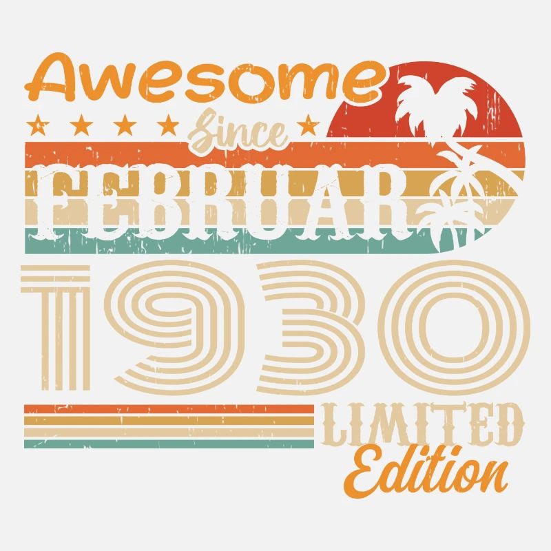 Geburtstag Vintage Geschenkidee Februar 1930