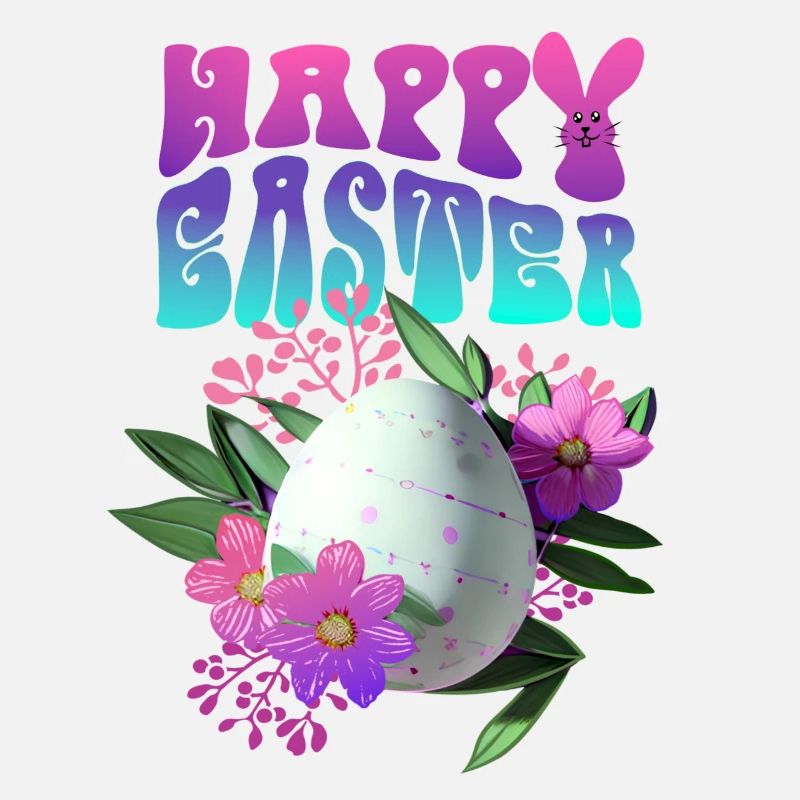 Joyeux Easter Easter Egg Floral