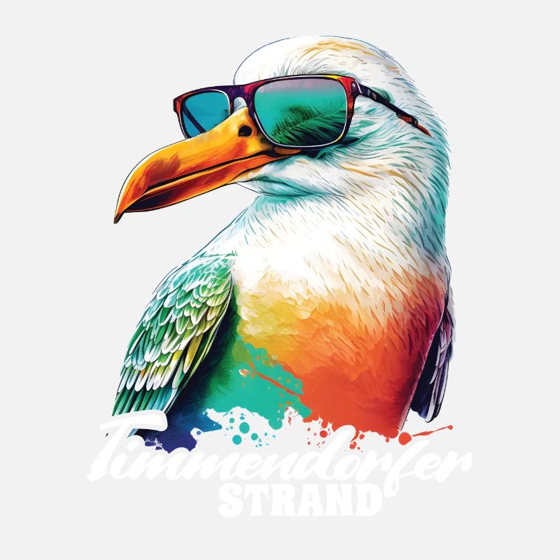 Timmendorfer Strand Urlaub Möwe mit Sonnenbrille