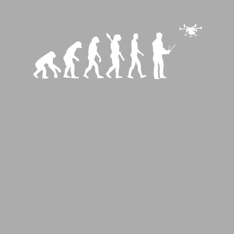 Drohne - Evolution des Menschen / Darwin