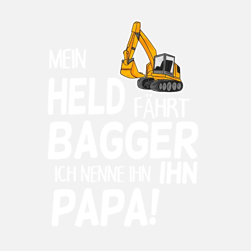 Bagger Held Papa Vater Geschenk