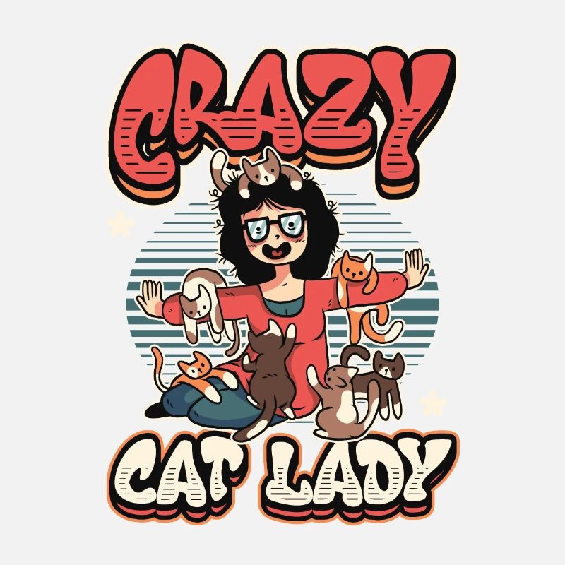 Dame chat folle