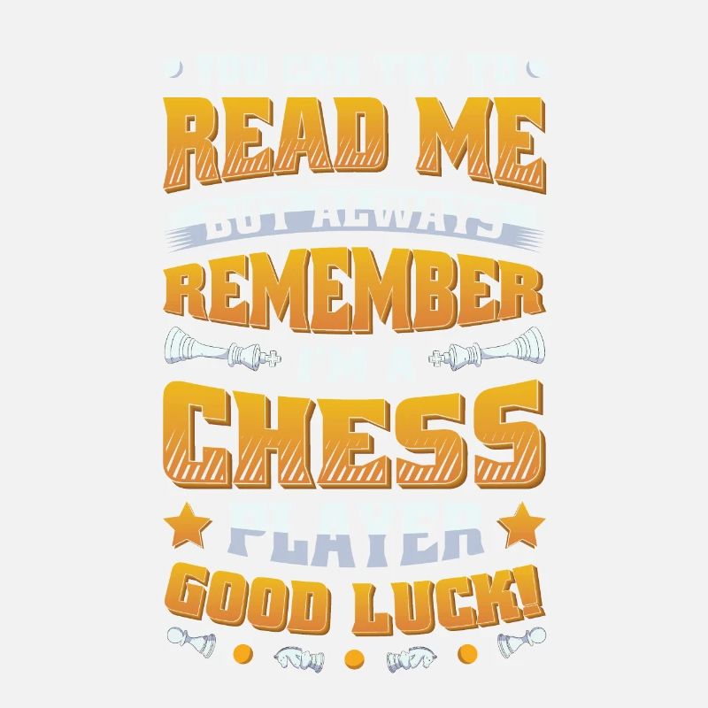 Try to read me, chess player