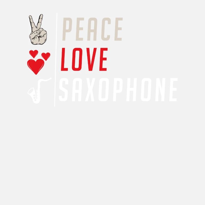 Peace Love Saxophone Marching Band