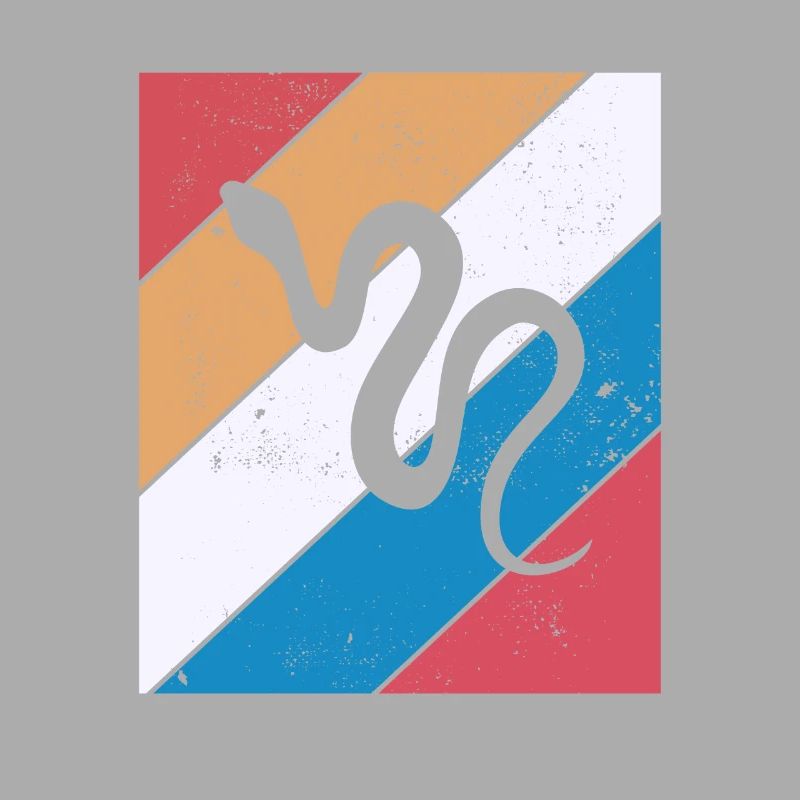 Snake Retro Reptile Python Idée cadeau