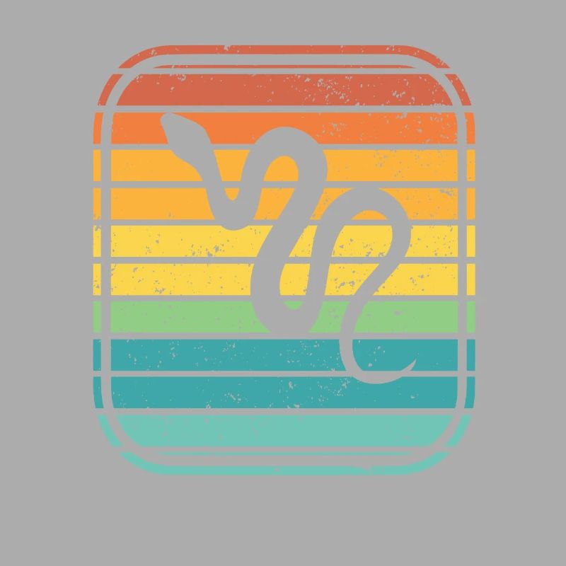 Snake Retro Reptile Python Idée cadeau