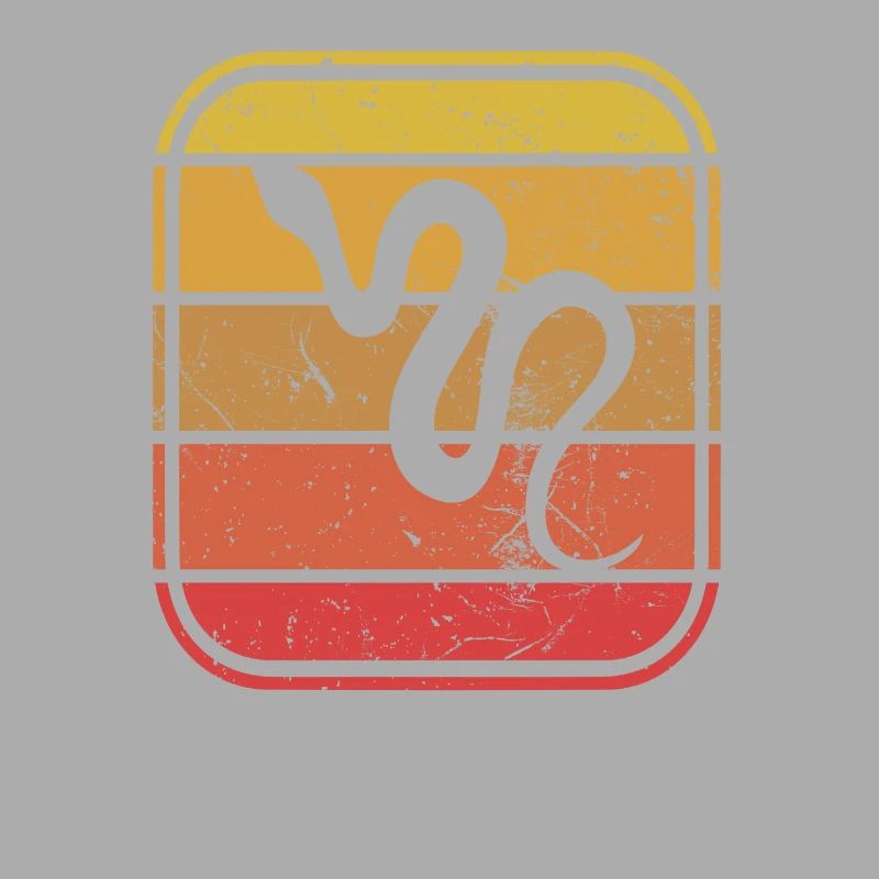 Snake Retro Reptile Python Idée cadeau