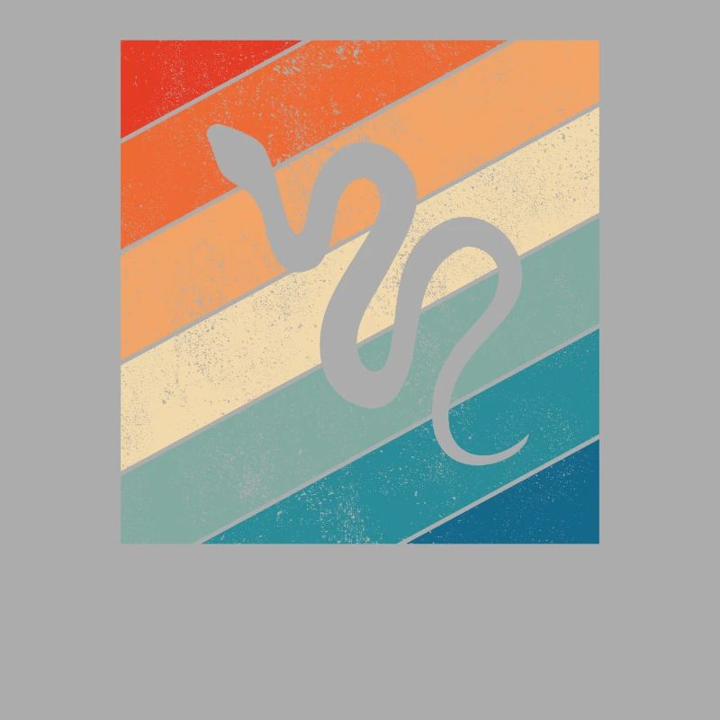 Snake Retro Reptile Python Idée cadeau