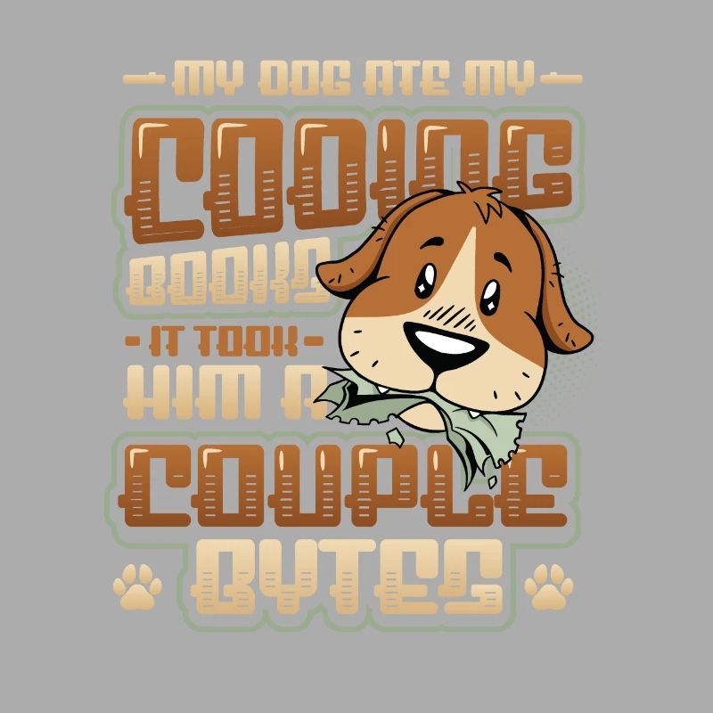 Dog Bytes Code Programmation de blagues informatiques