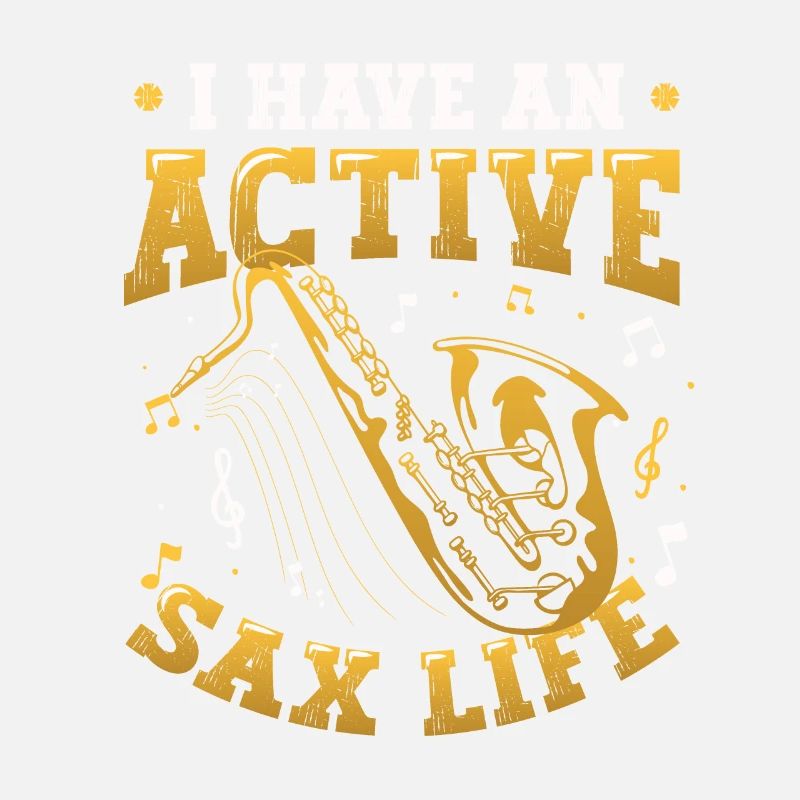 J’ai une vie active de saxophone, le saxophone jazz.