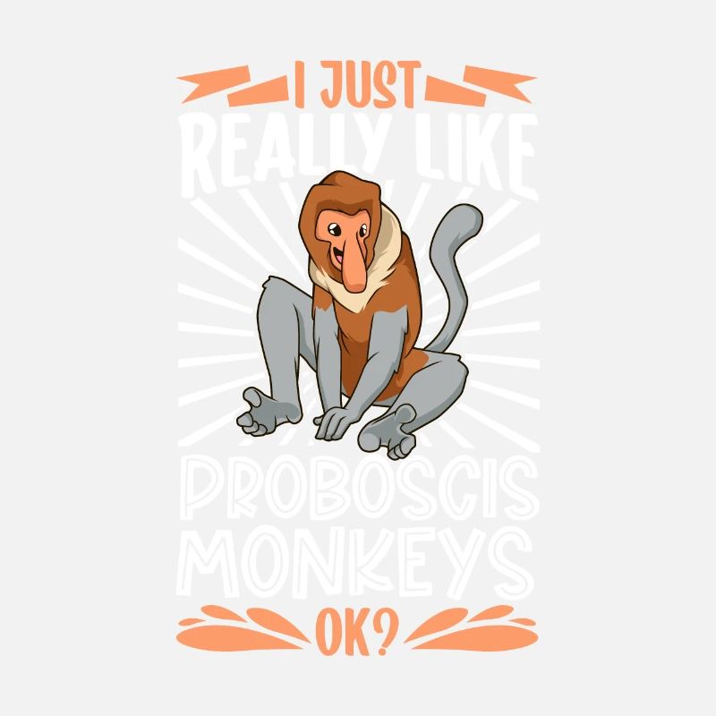 J’adore les singes proboscis - singe proboscis