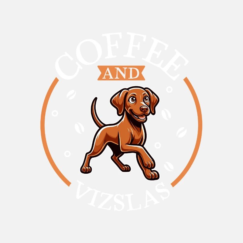Kaffee und Magyar Vizsla