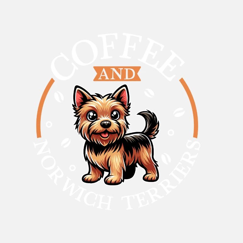 Kaffee und Norwich Terrier