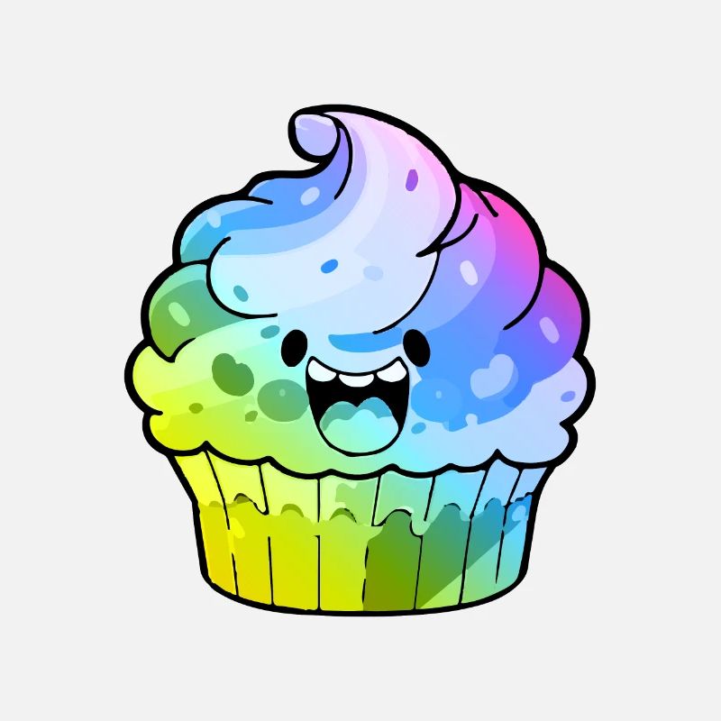 Muffin Comic Coloré