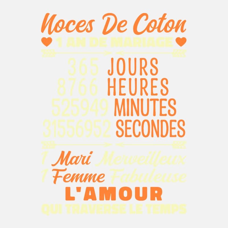 1 an de Mariage | Noces De Coton
