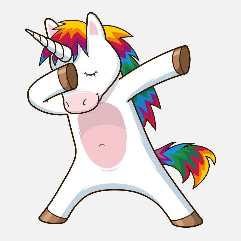 dabbing einhorn