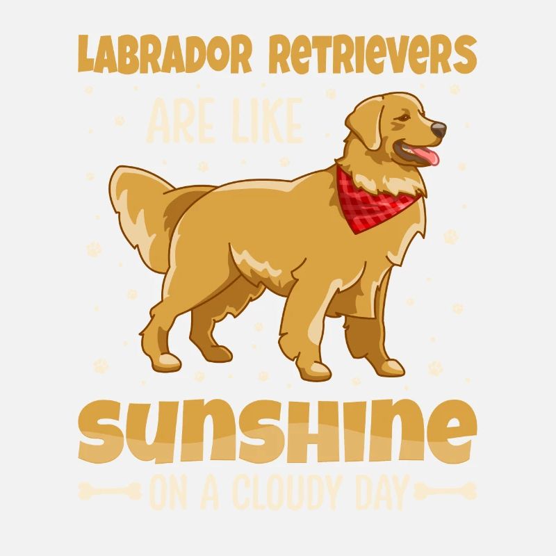 Les Labrador Retrievers sont comme le soleil sur un nuageux