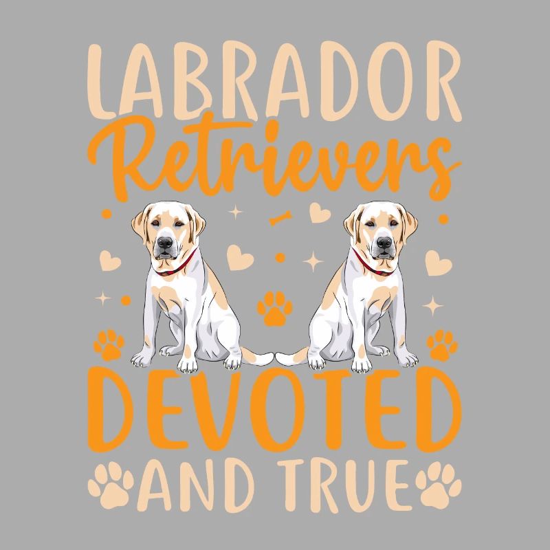 Labrador Retrievers dévoués et vrais
