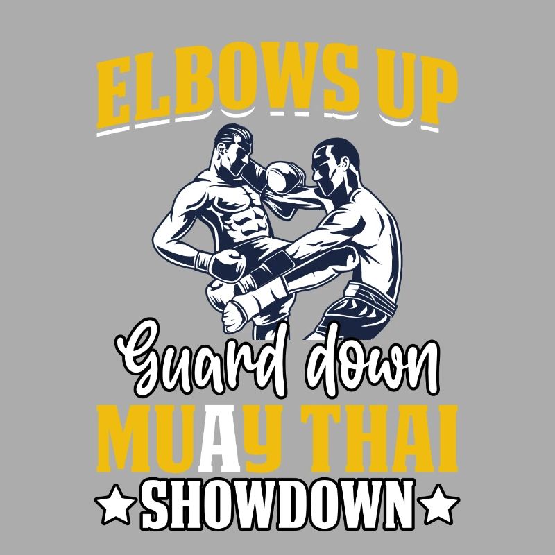 Coudes vers le haut Garde vers le bas Muay Thai Showdown