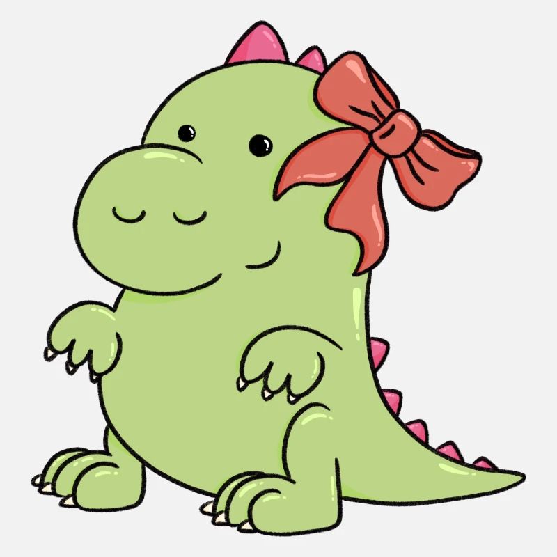 un petit dinosaure à Noël