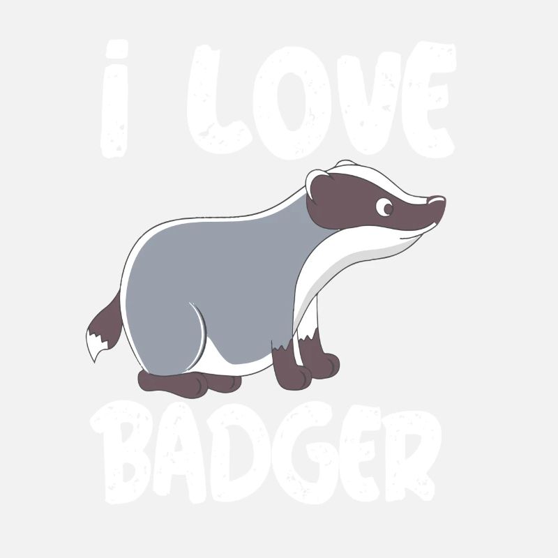 i love badger ich liebe dachs dachse dachs wald