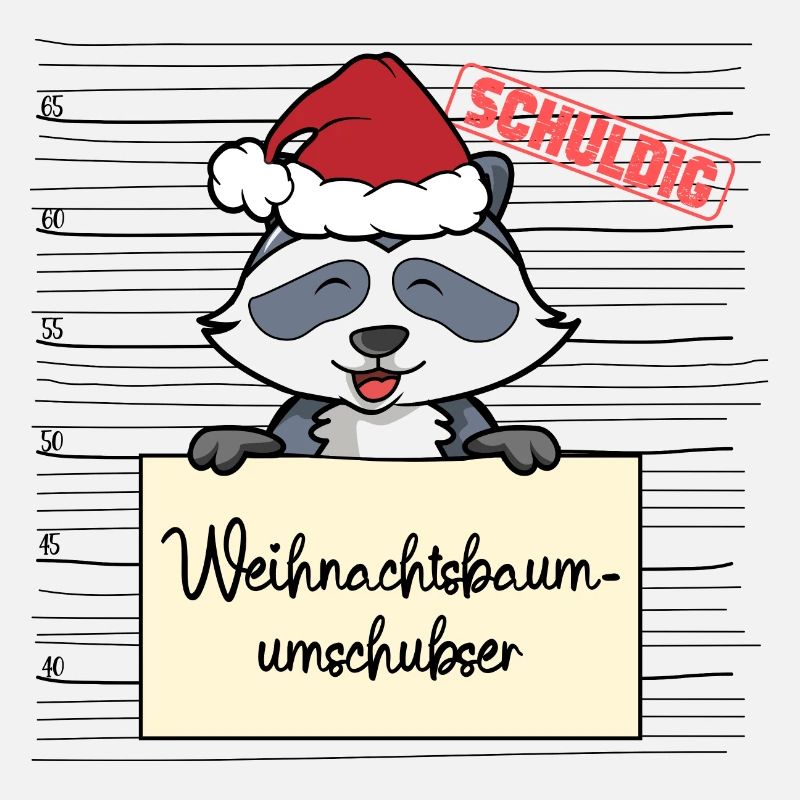 Weihnachtsbaum Umschubser Waschbär