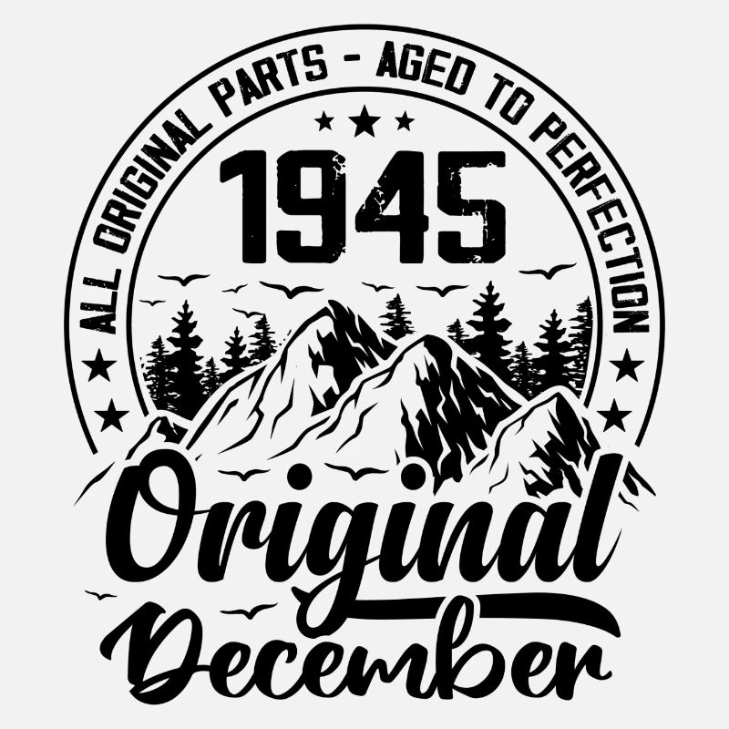 1945 December Original 79 Years Anniversary Gift