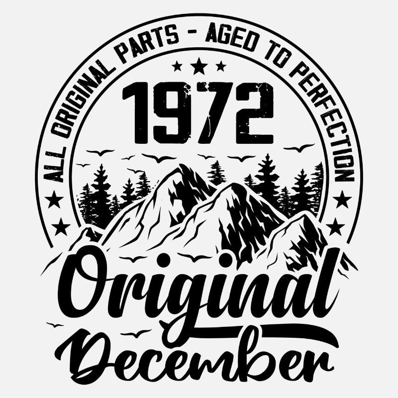 1972 December Original 52 Years Anniversary Gift