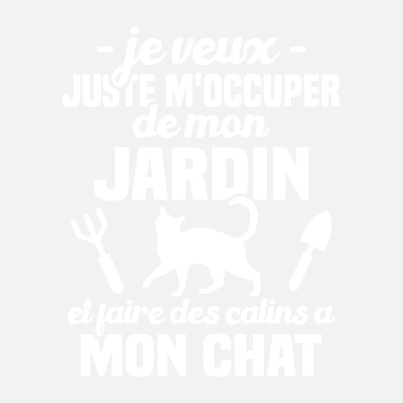M'occuper de mon jardin - Cadeau jardinier chat