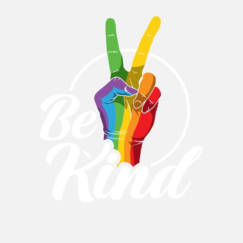 Freundlich Sein LGBTQ Peace Zeichen Regenbogen