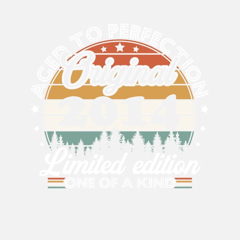 Original 2014 Rétro Vintage Anniversaire