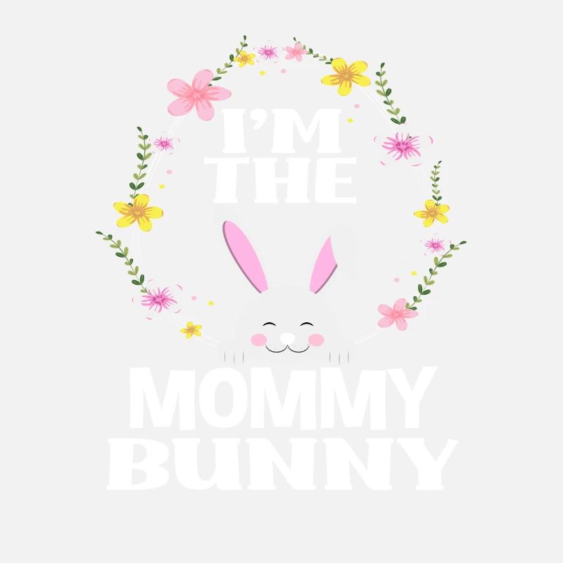 Ich Bin Mama Osterhase Blumenkranz Ostern