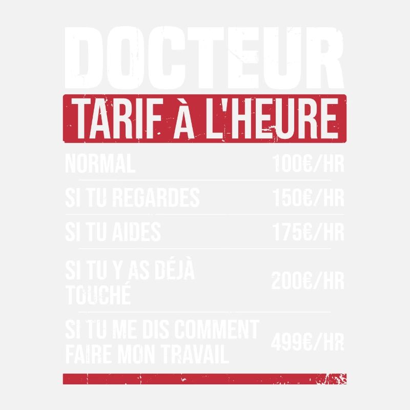 Doctor Hourly Rate Humor Gift Idea