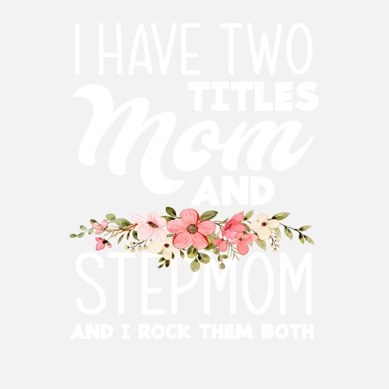 Belle-mère Maman Titre Fleurs