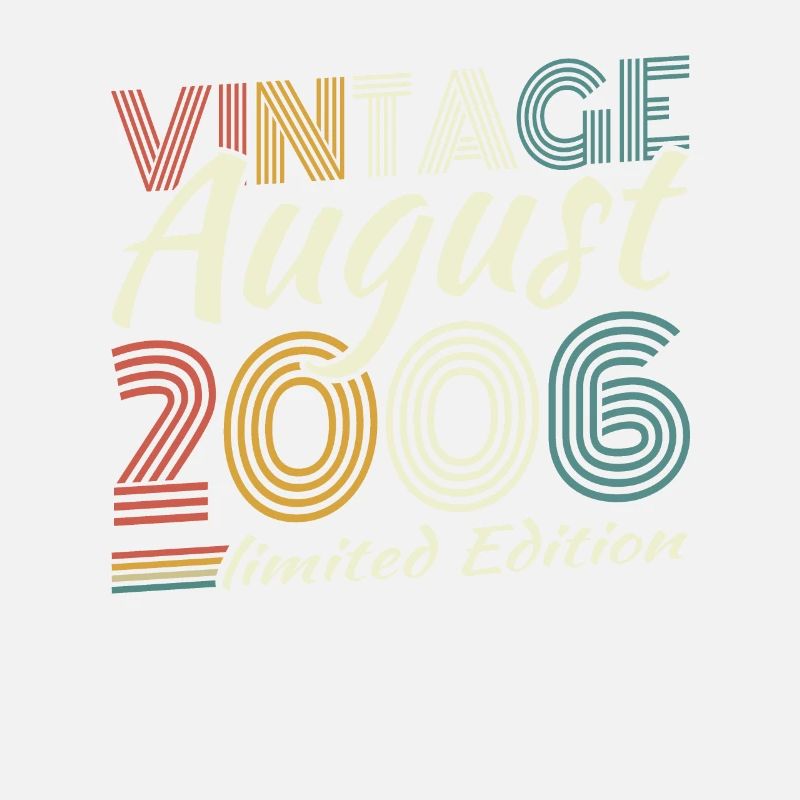 August 2006 Vintage Retro Birthday Gift