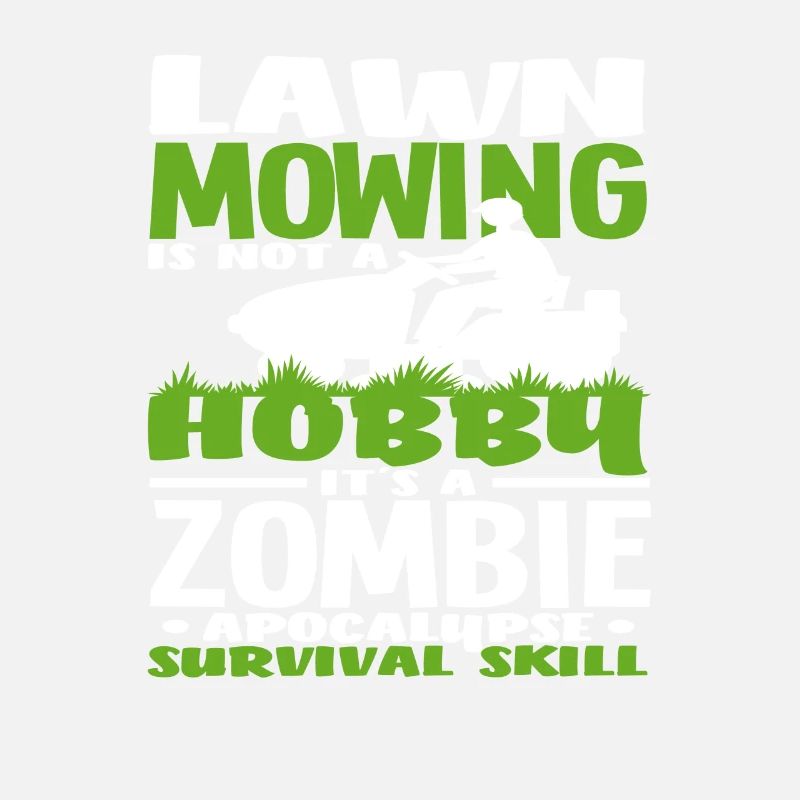 Landscaper Lawn Mowing Zombie