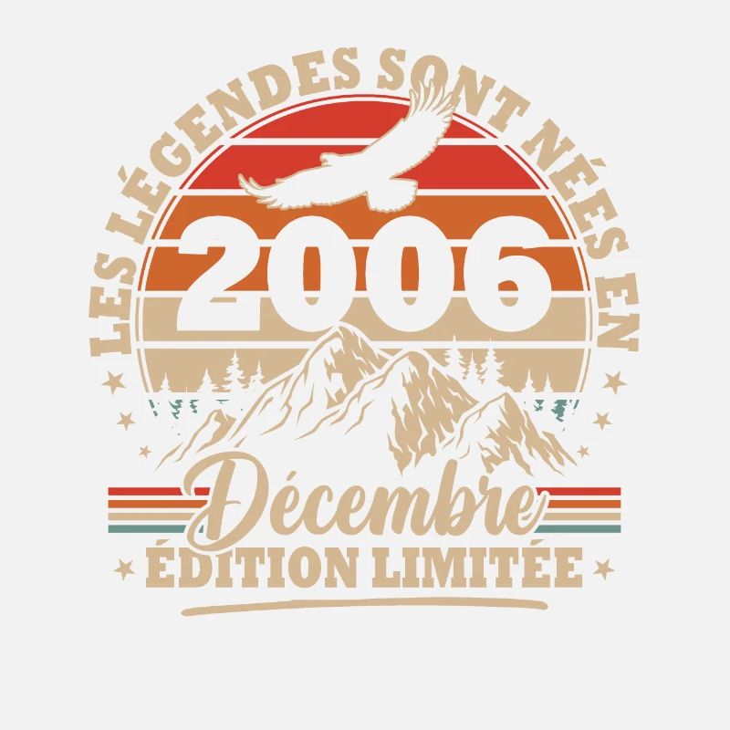 Vintage Birthday Gift Born In December 2006