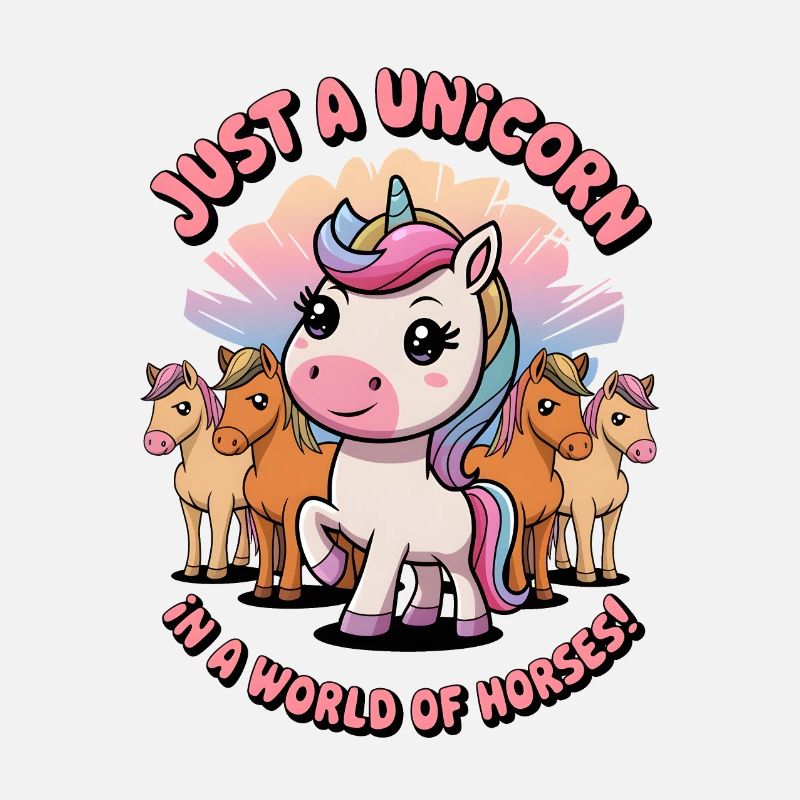 Nur ein Einhorn in einer Welt der Pferde!