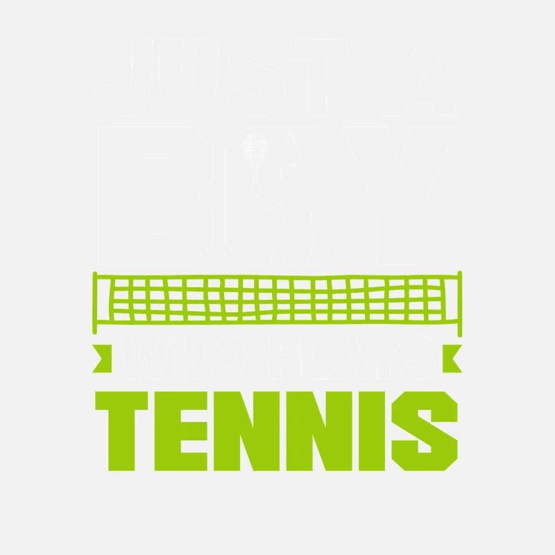 Nur Ein Junge Der Tennis Spielt