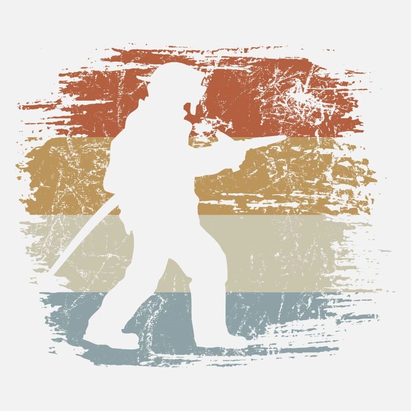 Pompier Rétro - Vintage - Silhouette