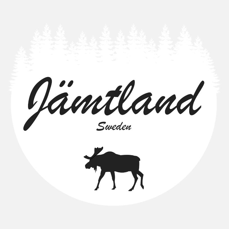 Jämtland Suède Autocollant de vacances Moose North
