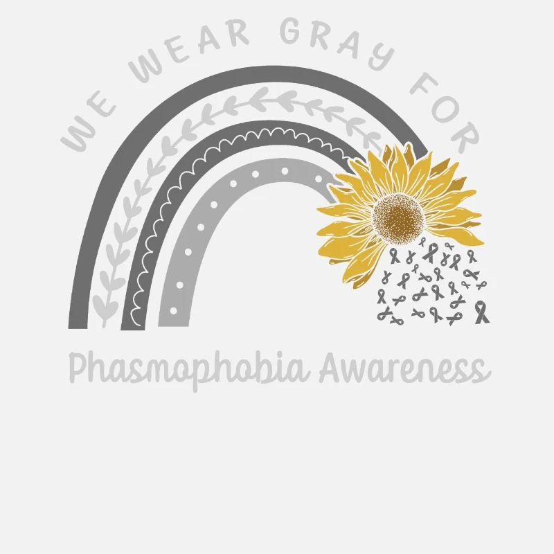 Nous portons du gris pour la conscience de la phasmophobie