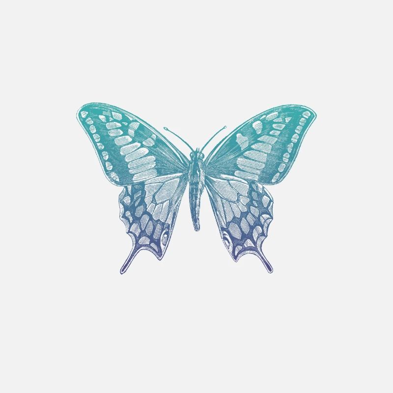 Papillon bleu machaon