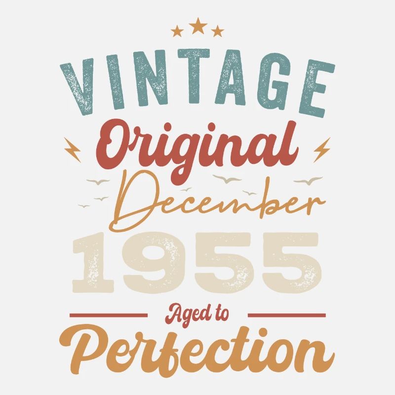 Anniversaire Vintage - Décembre 1955 - Idée cadeau