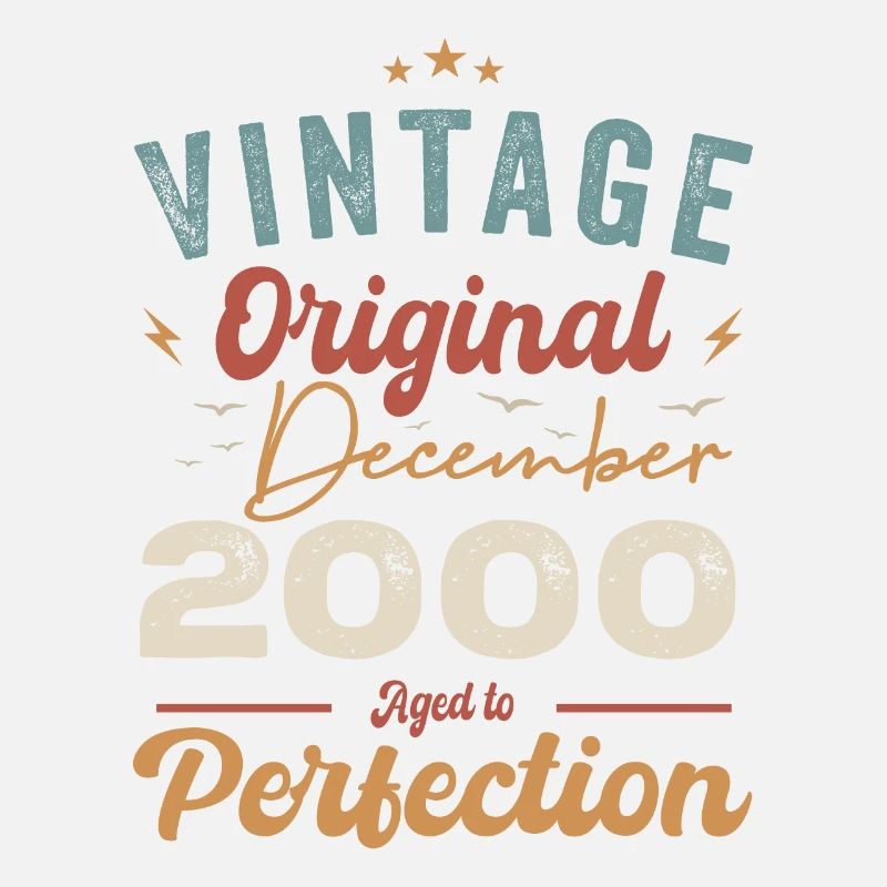 Anniversaire Vintage - Décembre 2000 - Idée cadeau
