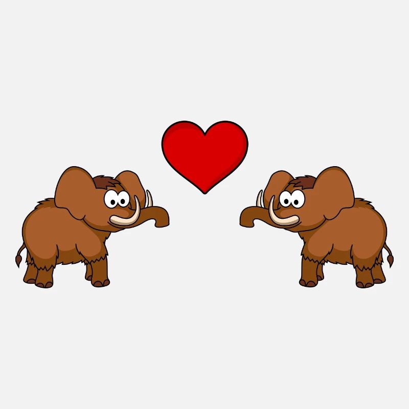 Mammut Comic Paar Liebe