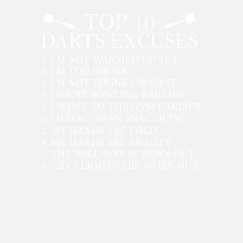 10 Dart Apologies Darts Training Gift