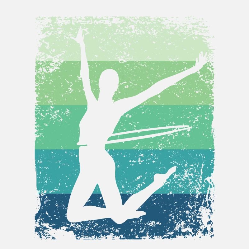 Gymnast Mature Retro Rhythmic Gymnastics